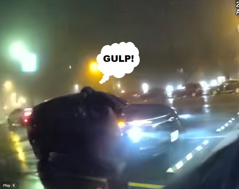 Suspect Dejuan Williams allegedly fleeing from 7-11 robbery.