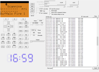 Generica image of police scanner control panel.