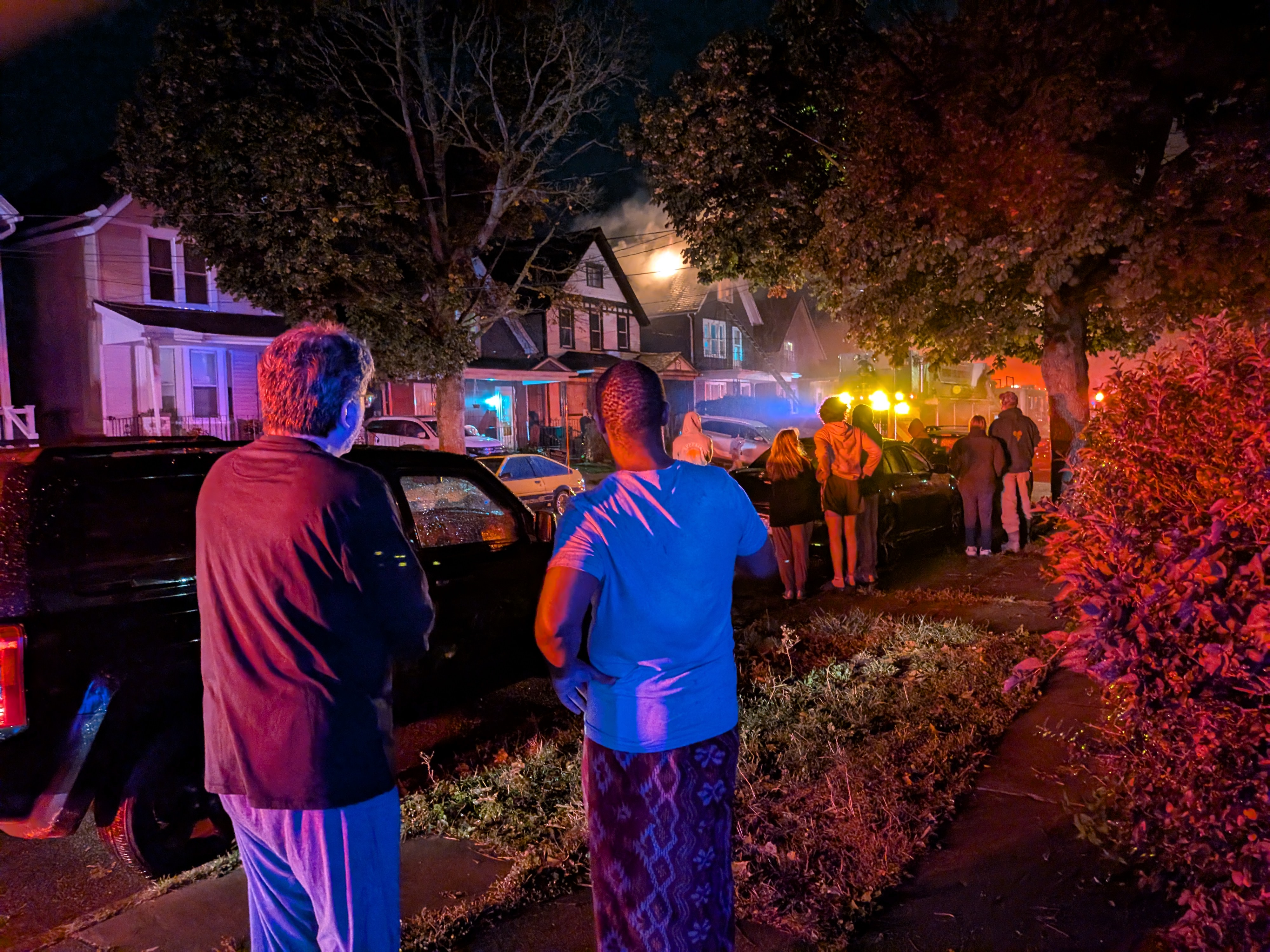 Fire scene at 19 Arkansas Street