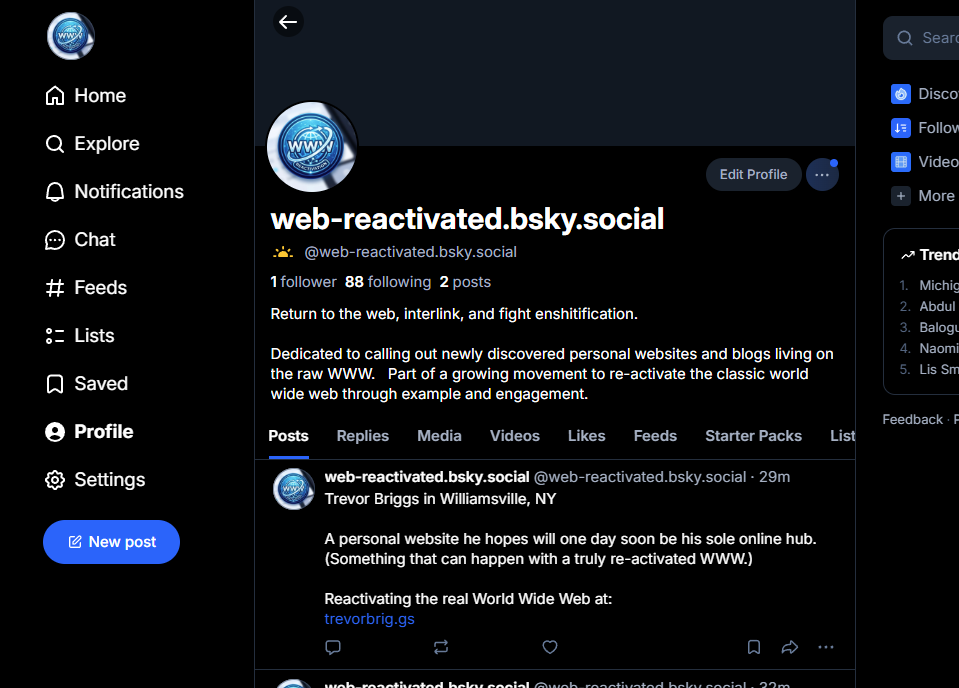 Screenshot of BlueSky logo.